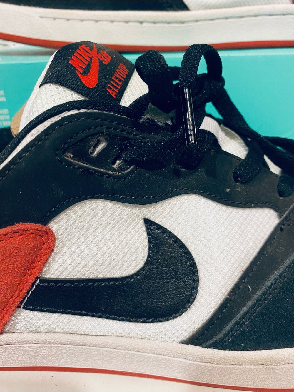 Nike SB Alleyoop Chicago Black Toe Size 14 White University Red Men's CJ0882-102 - Picture 3 of 10